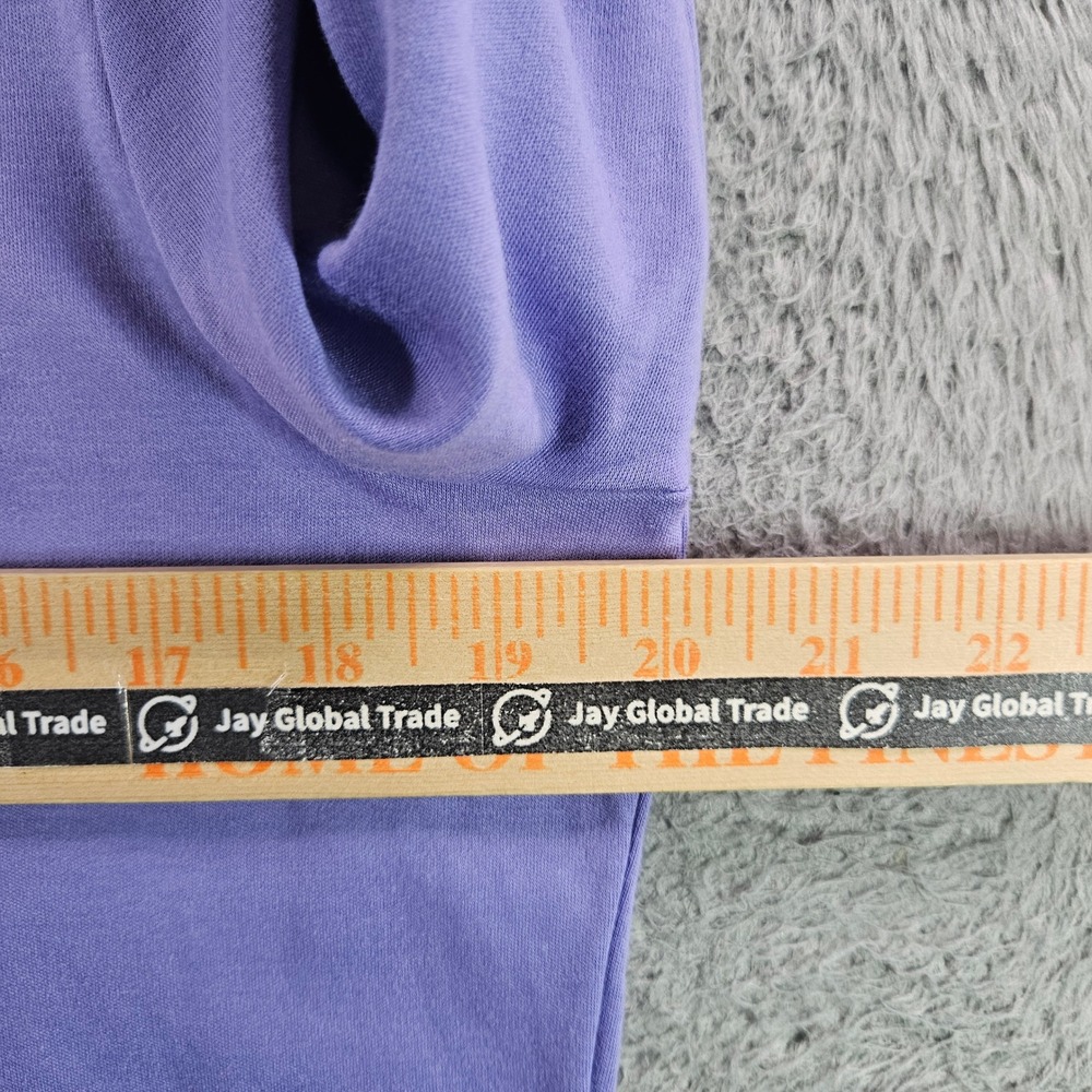 LL Bean Women Purple Supima Cotton Long Sleeve Crewneck Tee Shirt M Petite - Picture 5 of 7